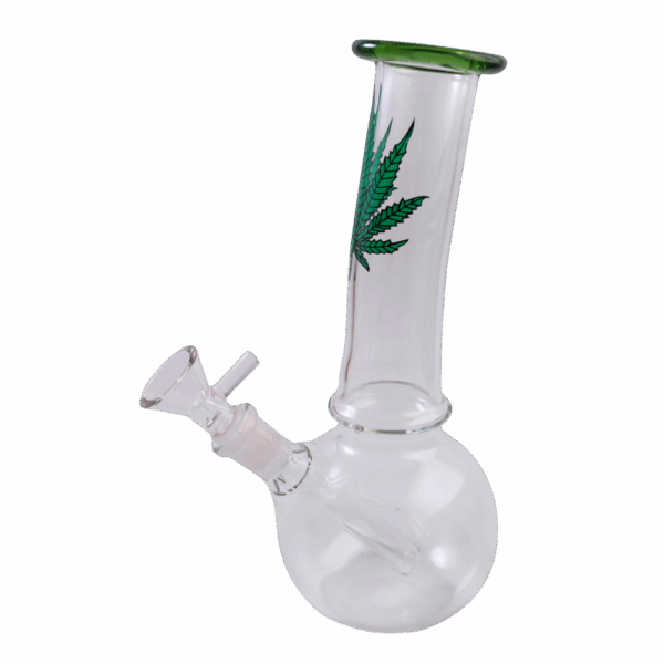 Bong Base Redonda - Estampado de Hoja