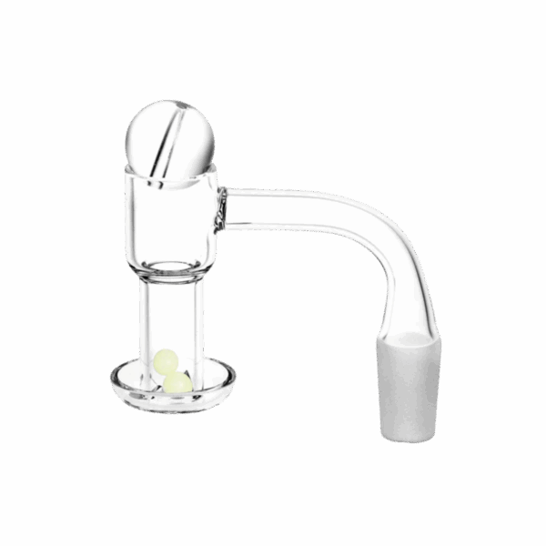 Banger de Cuarzo con Perlas de Terp y Tapa de Carburador