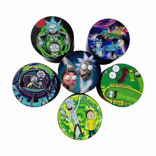 Grinder Metálico de 40mm - Rick & Morty