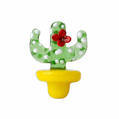 Tapa de Carburador de Vidrio - Cactus