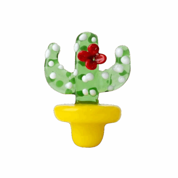 Tapa de Carburador de Vidrio - Cactus
