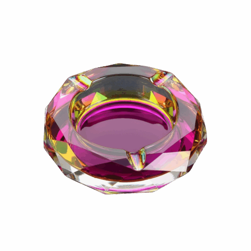 Cenicero de Cristal Iridiscente